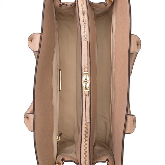 Tory Burch Kira Leather Tote Bag - Perfect Sand - Picture 5 of 9